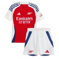 Camisa de Futebol Arsenal Ben White #4 Equipamento Principal Infantil 2024-25 Manga Curta (+ Calças curtas)